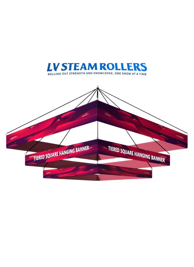 Tiered Square Hanging Banner