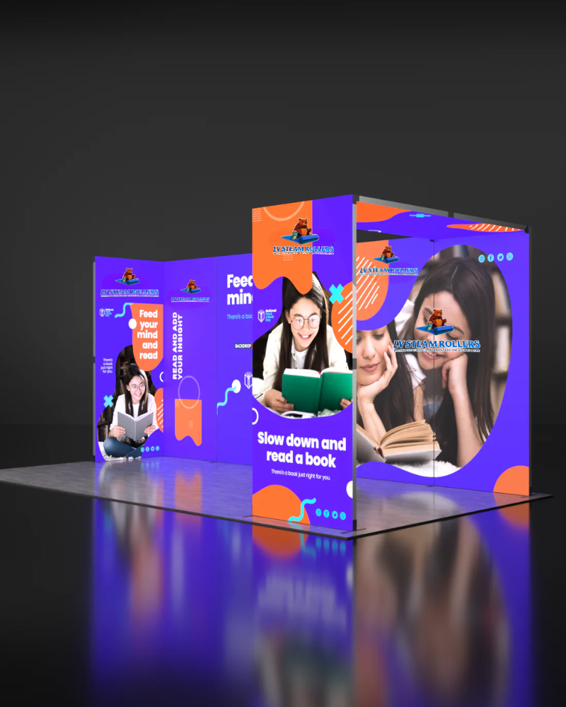 Foldable SEG Backlit Exhibition Display - Model 17