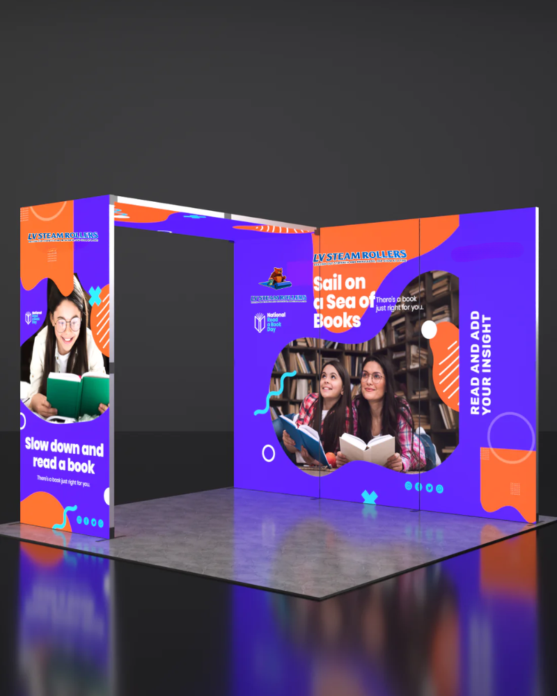 Foldable SEG Backlit Exhibition Display - Model 1