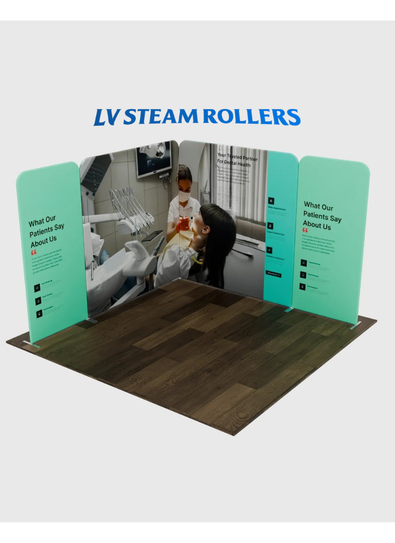 Magnetic Fabric Booth Display - Model 1