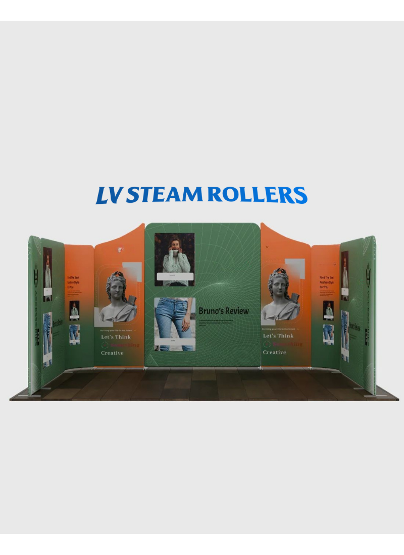 Magnetic Fabric Booth Display - Model 2 (16.4 x 10ft)