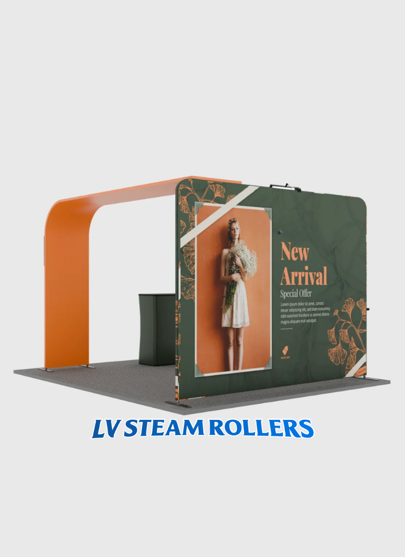 Economy L Arch TV Display Exhibition Kit for 10ft Wide Booths